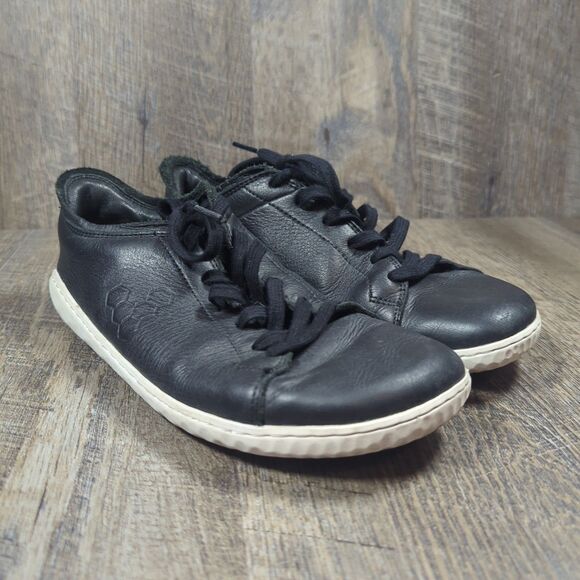 Vivobarefoot Geo Court III Black Leather Women’s Sneaker Shoes Size EU 35 US 4.5 - Picture 1 of 13